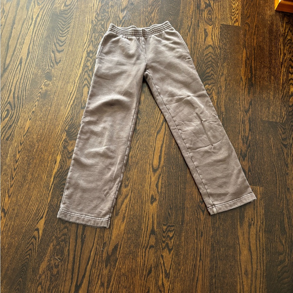 Aritzia TNA Cozy Fleece Sweatpants, Brown, XXS (Discontinued Style)